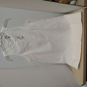 J. Crew White Sleeveless Dress